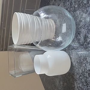 4 Tabletop Glass Vases
